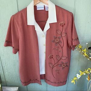 𝅺alfred Dunner Twin set jacket top combo 8